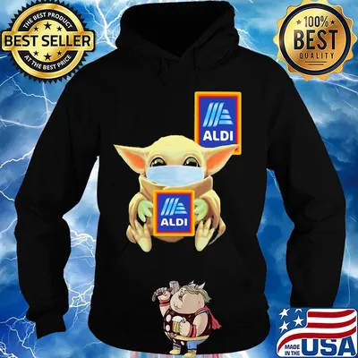 Baby Yoda mask hug Aldi s Hoodie