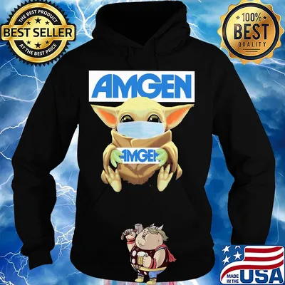 Baby Yoda mask hug Amgen s Hoodie