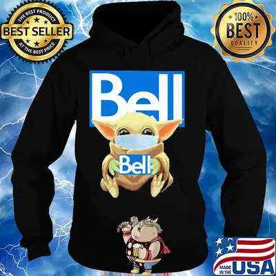 Baby Yoda mask hug Bell s Hoodie
