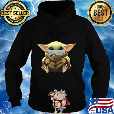 Baby Yoda mask hug CNA s Hoodie