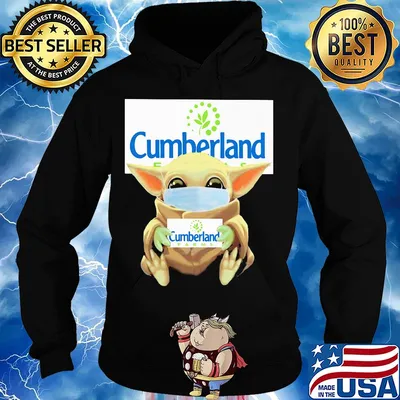 Baby Yoda mask hug Cumberland s Hoodie