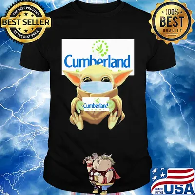 Baby Yoda mask hug Cumberland shirt