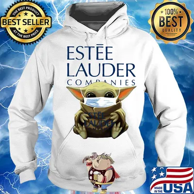 Baby Yoda mask hug Estee Lauder companies s Hoodie