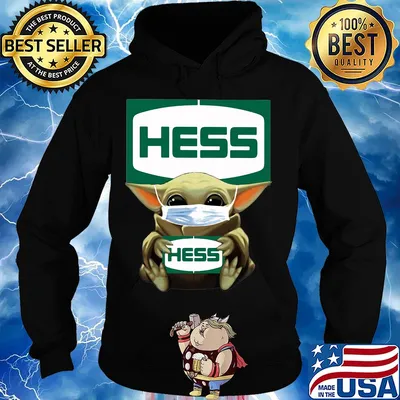 Baby Yoda mask hug Hess s Hoodie