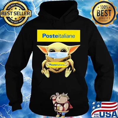 Baby Yoda Mask hug Posteitaliane s Hoodie
