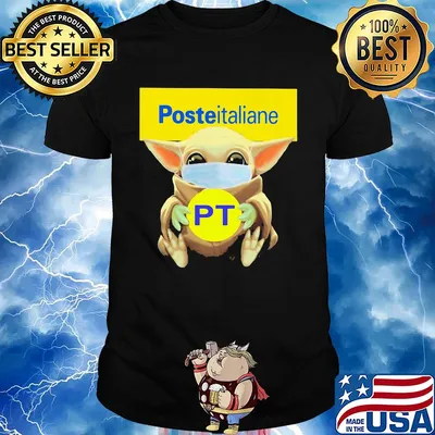 Baby Yoda mask hug Posteitaliane shirt