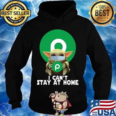 Baby Yoda mask hug Pulix I can't stay at home s Hoodie