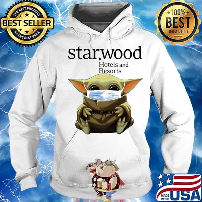 Baby Yoda mask hug Starwood Hotels and Resorts s Hoodie