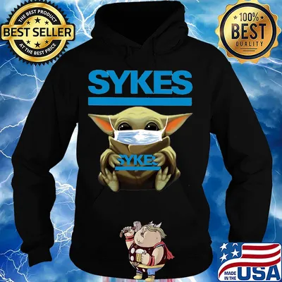 Baby Yoda mask hug Sykes s Hoodie