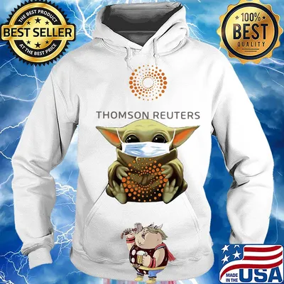 Baby Yoda mask hug Thomson reuters s Hoodie