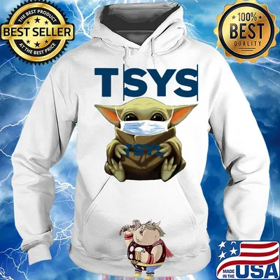 Baby Yoda mask hug TSYS s Hoodie