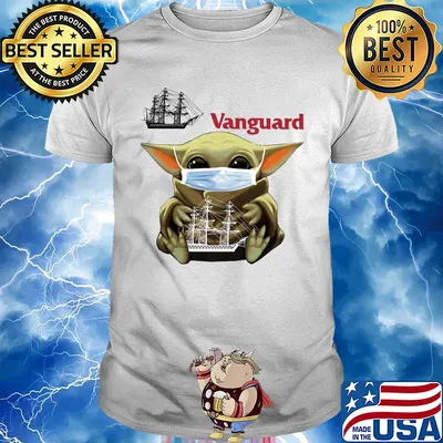 Baby Yoda mask hug Vanguard shirt