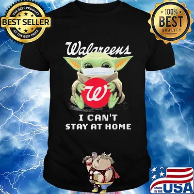 Baby Yoda mask hug Walareens I can't stay at home shirt