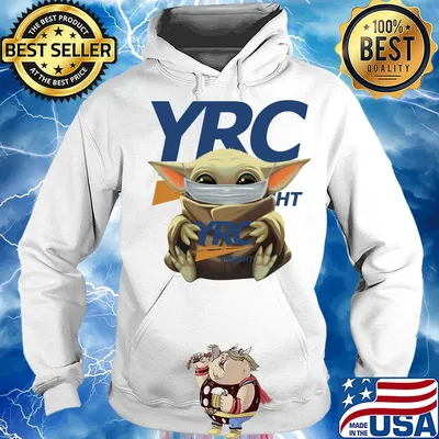 Baby Yoda Mask Hug Yrc Freight Shirt Hoodie