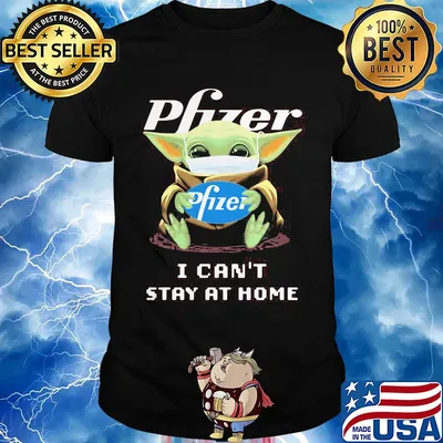 Baby Yoda mask Phzer I can't stay at home shirt
