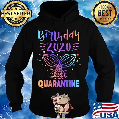 birthday 2020 fish tail quarantine s Hoodie