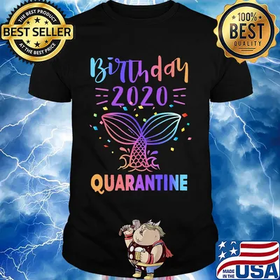 birthday 2020 fish tail quarantine shirt
