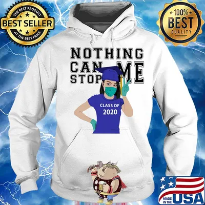 Black girl graduating nothing can stop me class of 2020 mask covid-19 s Hoodie