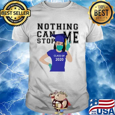 Black girl graduating nothing can stop me class of 2020 mask covid-19 shirt