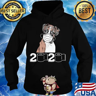 Boxer dog mask 2020 toilet paper s Hoodie