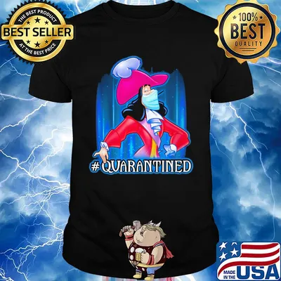 Captain Hook quarantined mask Disney shirt