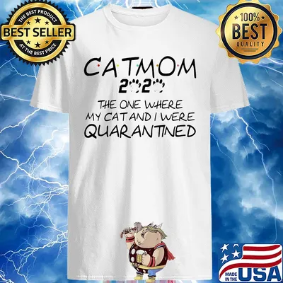 Cat Mom 2020 The One Where They Were Quarantined Covid-19 shirt