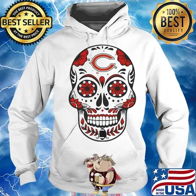 Chicago bears football sugar skull s Hoodie