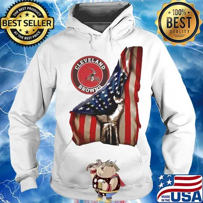 Cleveland Browns American flag s Hoodie
