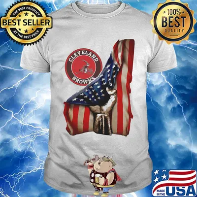Cleveland Browns American flag shirt