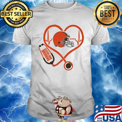 Cleveland Browns hearbeat love stethoscope shirt