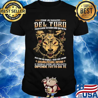 Come un ragazzo del toro posso essere testardo come una pietra Wolf shirt