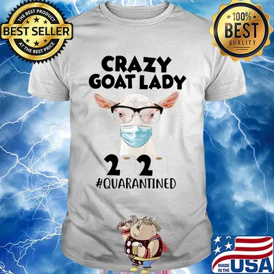 Crazy goat lady mask 2020 toilet paper quarantined shirt