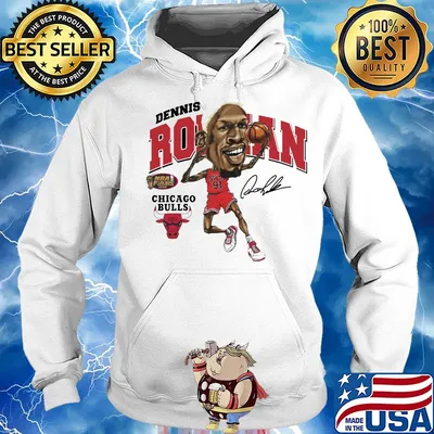 Dennis rodman Chicago bulls signature s Hoodie