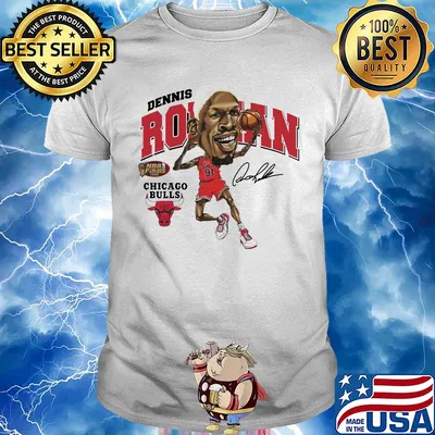 Dennis rodman Chicago bulls signature shirt