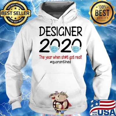 Designer 2020 the year when shit got real quarantined covid-19 s Hoodie