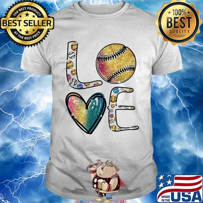 Diamond love baseball color shirt