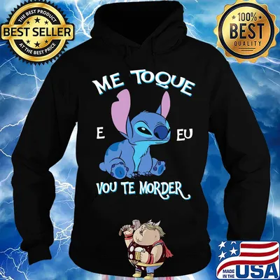 Disney stitch me toque e eu vou te morder s Hoodie