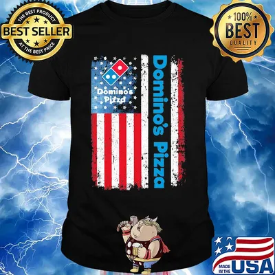 Domino’s pizza american flag shirt