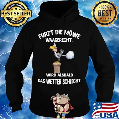 Duck furzt die möwe waagerecht wird alsbald das wetter schlecht s Hoodie