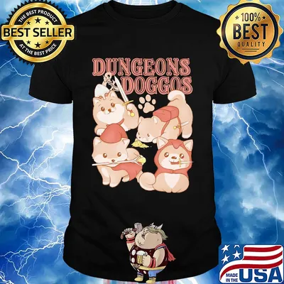 Dungeons and Doggos paw shirt