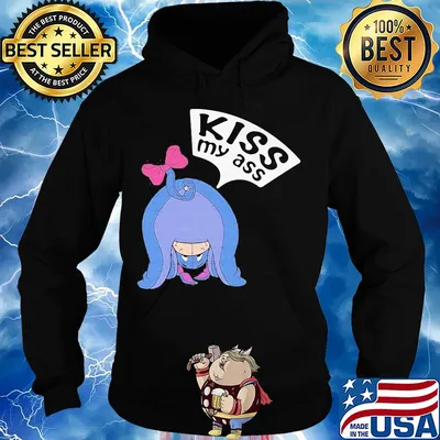 Eeyore donkey cartoon kiss my ass s Hoodie