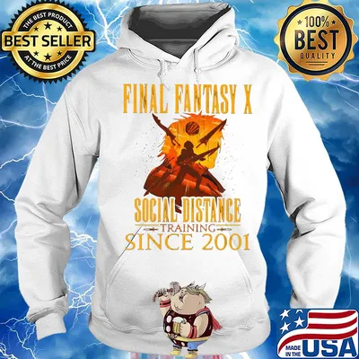 Final fantasy X social distance training since 2001 t-s Hoodie