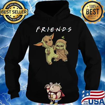Friends baby groot and baby yoda s Hoodie