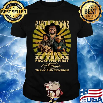 Garth Brooks 1985 35 years from the first signature thanks and continue shirt