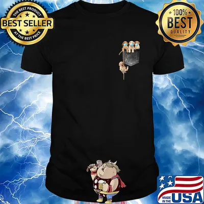 Golden Retrievers mask in pocket shirt