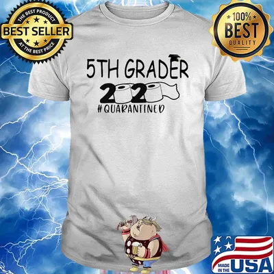 Graduating 5th grader 2020 quarantined toilet paper shirt