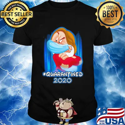 Grumpy quatantined 2020 Disney mask Covid-19 shirt