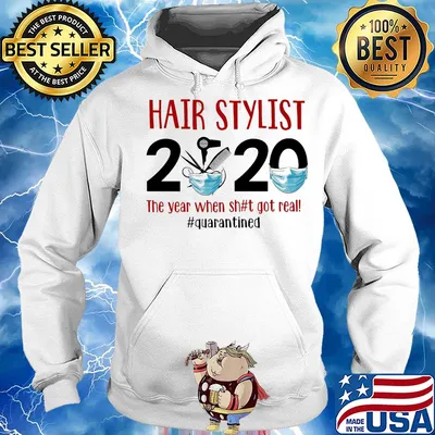 Hair stylist 2020 the year when shit got real quarantined covid-19 s Hoodie