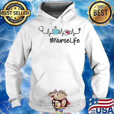 Heartbeat coffee kansas city chiefs nurse life s Hoodie