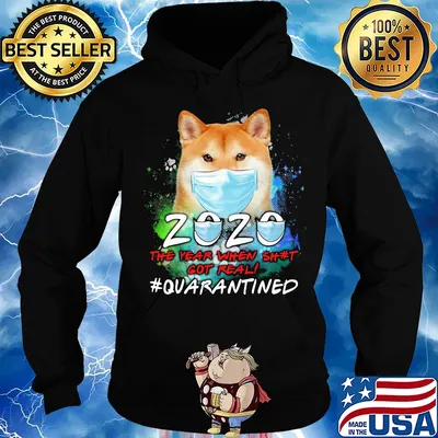 Hokkaido 2020 the year when shit got real #quarantined mask s Hoodie